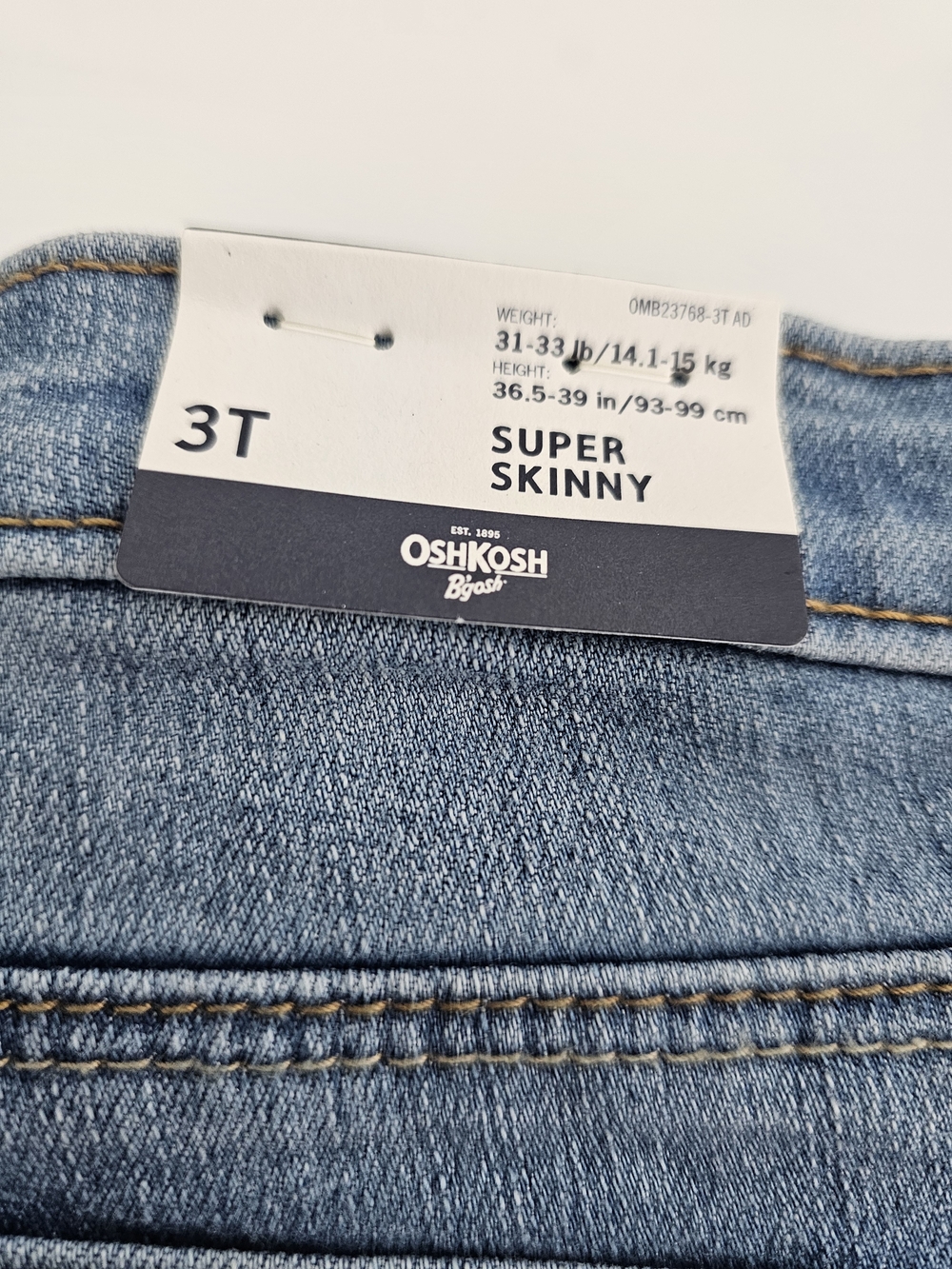 OshKosh B'gosh Super Skinny Light Blue Girls' Jeans - 3T